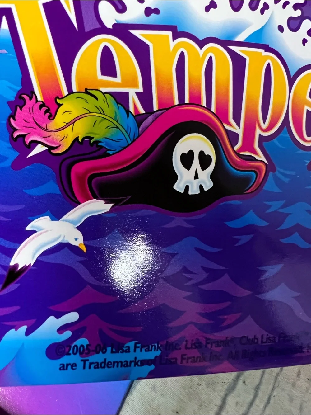 Vintage Club Lisa Frank Tempest & Fearless 5  Two Folders Pirate Puppy 2005 Y2K